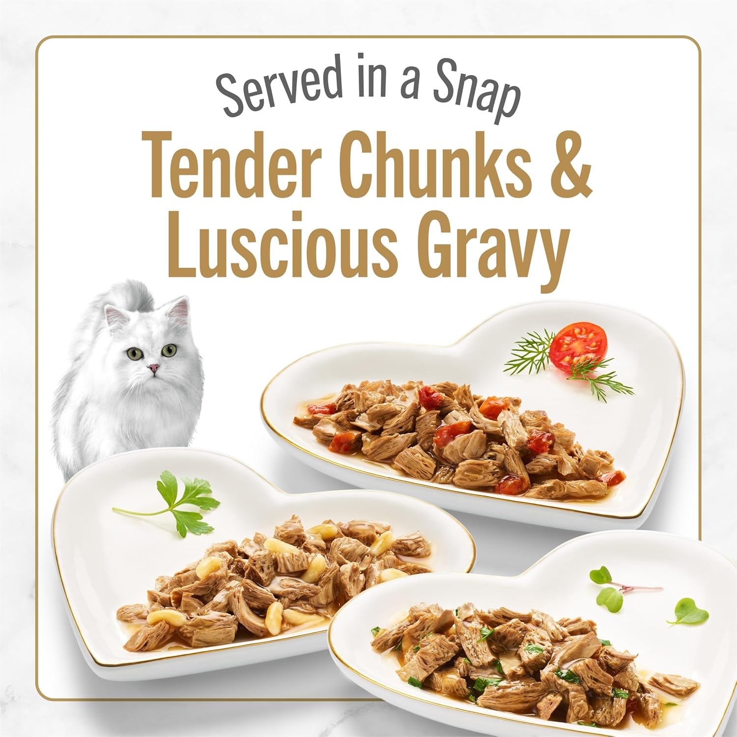 Purina  Petites Gravy Adult Gourmet Single Serve Break Apart Wet Cat Food