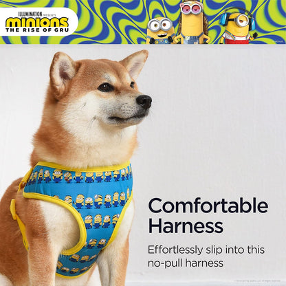 Dog Harness, Small, Blue  in a Row | Comfortable Mesh No-Pull Dog Harness| Gifts for  Fans and Their Pets | Officially Licensed Pet Product from Universal Studios