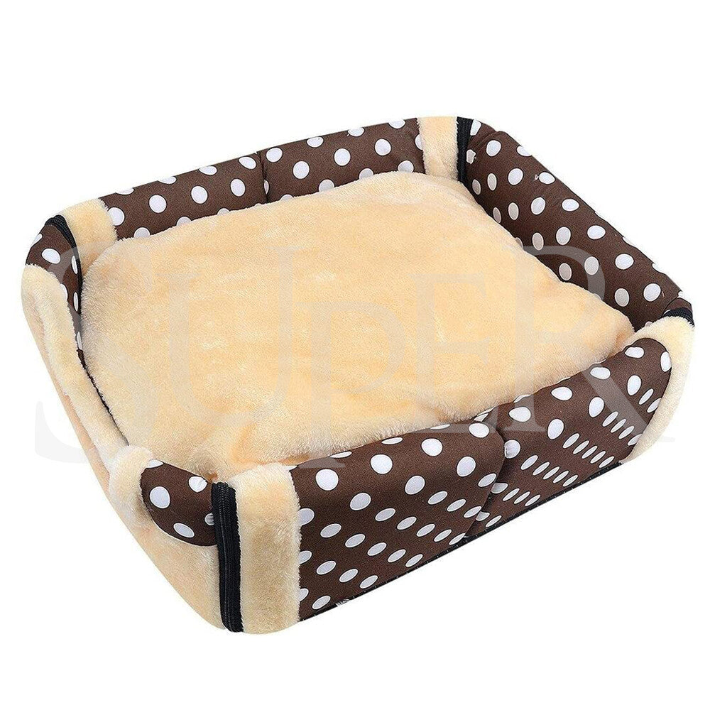 Pet Dog House Kennel Soft Igloo Beds Cave Cat Puppy Bed Doggy Warm Cushion Fold
